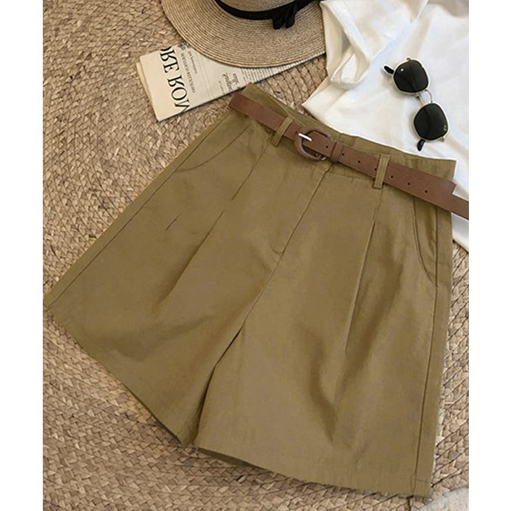 ベルト付きショートパンツ タック入り夏服 | SUNSHINE CLOSET | 詳細画像18 