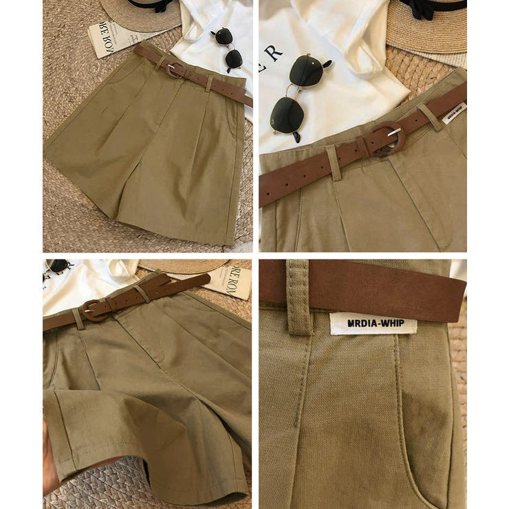 ベルト付きショートパンツ タック入り夏服 | SUNSHINE CLOSET | 詳細画像19 