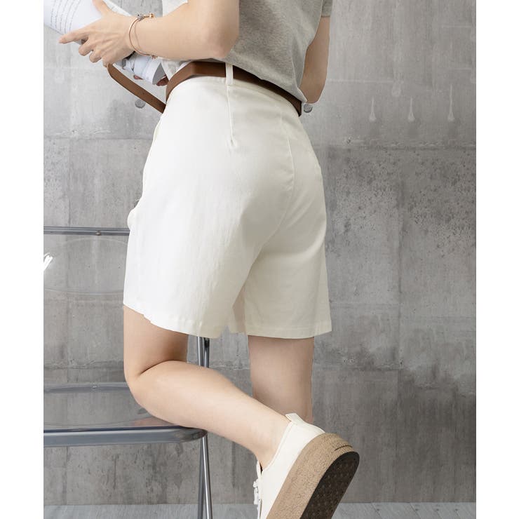 ベルト付きショートパンツ タック入り夏服 | SUNSHINE CLOSET | 詳細画像23 