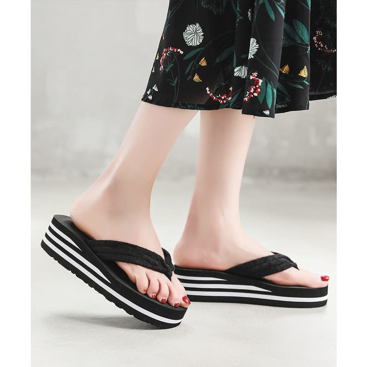 軽量 厚底トングサンダル レディース 夏 | SUNSHINE CLOSET | 詳細画像8 