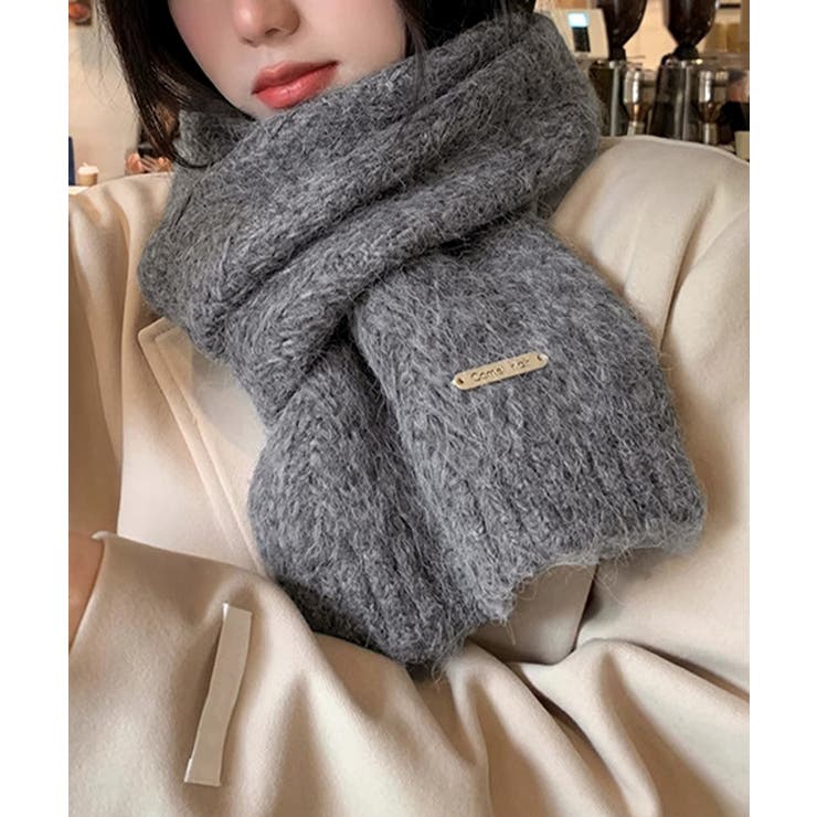 カシミアタッチニットマフラー 暖かい秋冬 | SUNSHINE CLOSET | 詳細画像11 