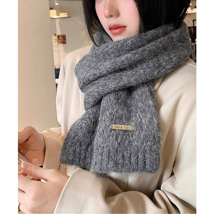 カシミアタッチニットマフラー 暖かい秋冬 | SUNSHINE CLOSET | 詳細画像12 
