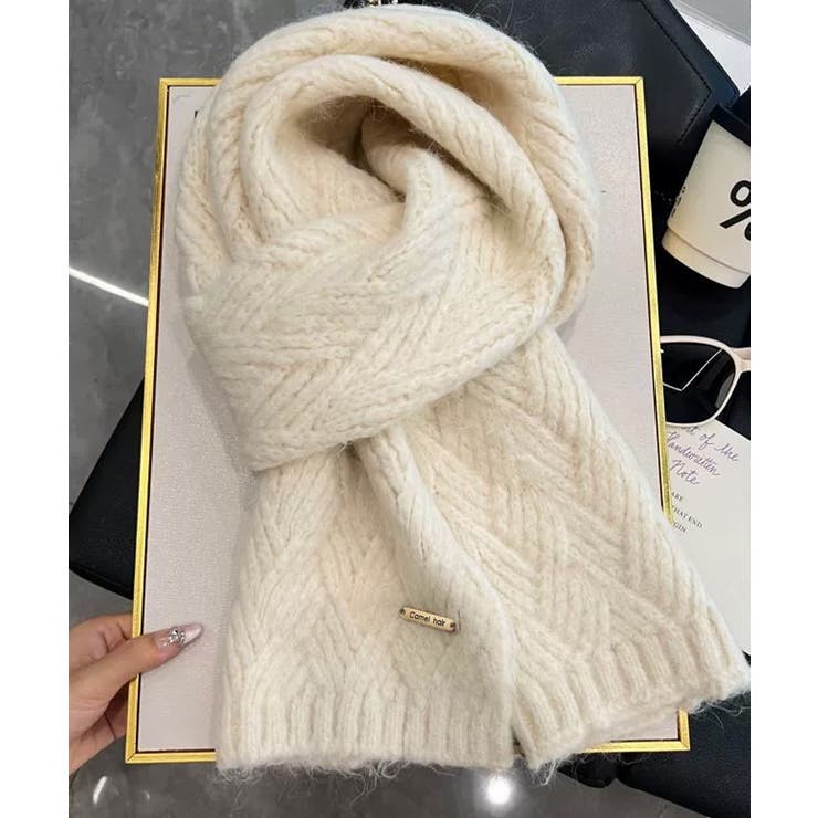 カシミアタッチニットマフラー 暖かい秋冬 | SUNSHINE CLOSET | 詳細画像13 