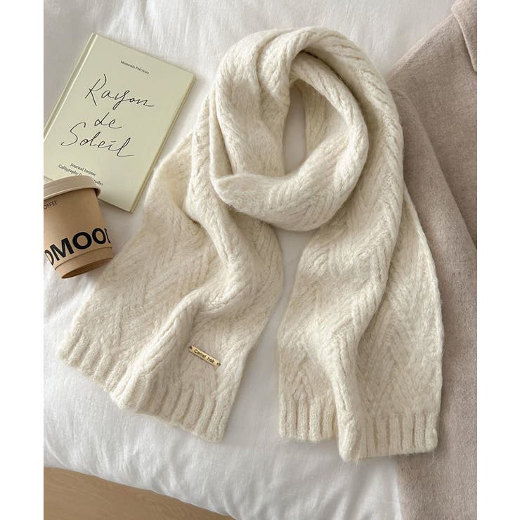 カシミアタッチニットマフラー 暖かい秋冬 | SUNSHINE CLOSET | 詳細画像15 