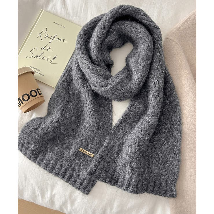 カシミアタッチニットマフラー 暖かい秋冬 | SUNSHINE CLOSET | 詳細画像17 