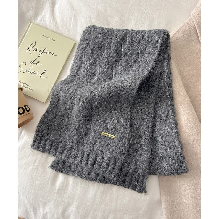 カシミアタッチニットマフラー 暖かい秋冬 | SUNSHINE CLOSET | 詳細画像18 