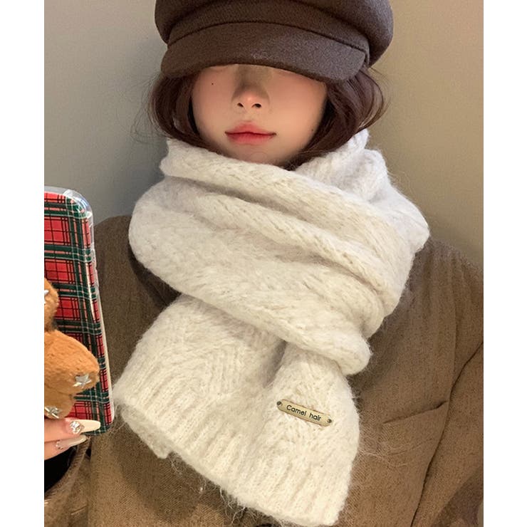 カシミアタッチニットマフラー 暖かい秋冬 | SUNSHINE CLOSET | 詳細画像2 