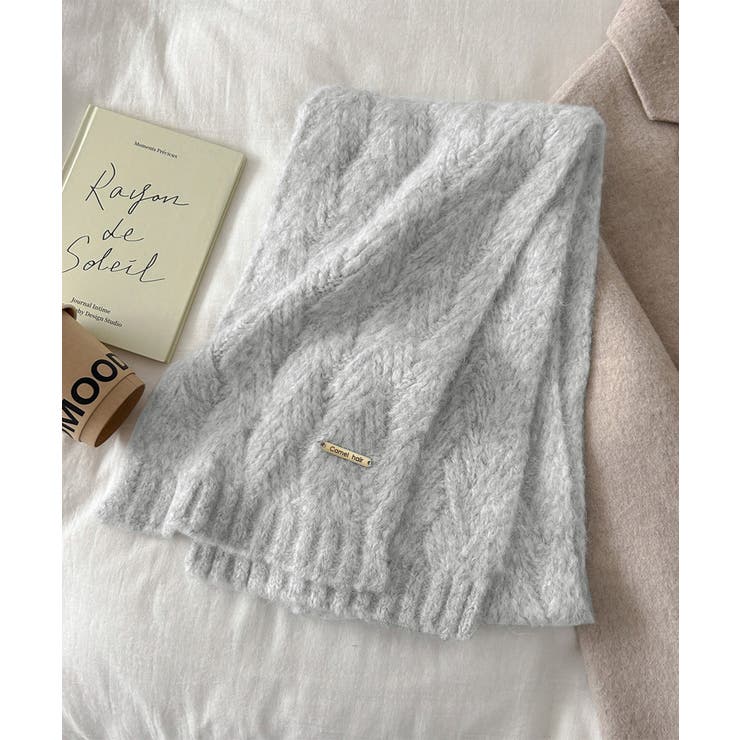 カシミアタッチニットマフラー 暖かい秋冬 | SUNSHINE CLOSET | 詳細画像20 