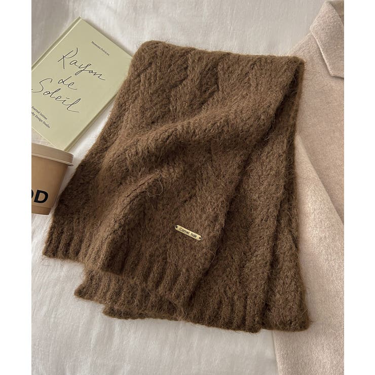 カシミアタッチニットマフラー 暖かい秋冬 | SUNSHINE CLOSET | 詳細画像24 