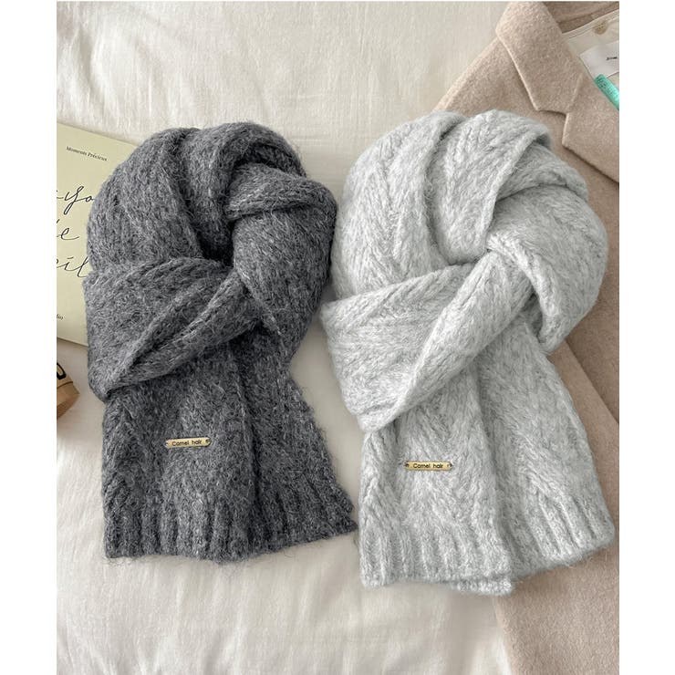 カシミアタッチニットマフラー 暖かい秋冬 | SUNSHINE CLOSET | 詳細画像28 