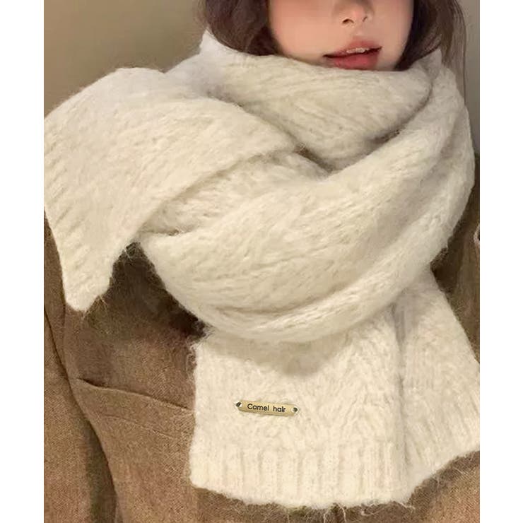 カシミアタッチニットマフラー 暖かい秋冬 | SUNSHINE CLOSET | 詳細画像3 