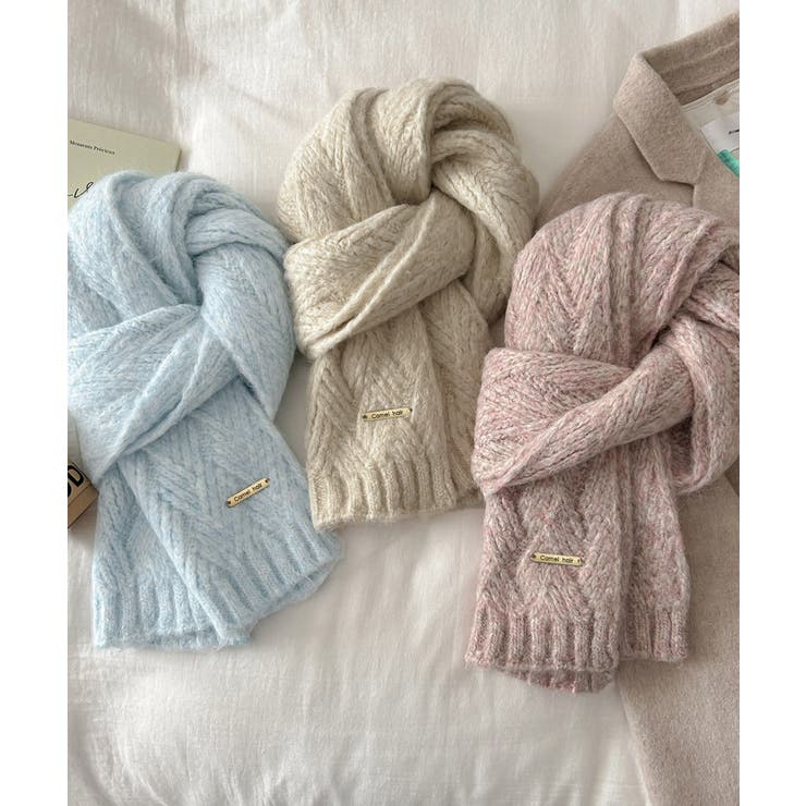 カシミアタッチニットマフラー 暖かい秋冬 | SUNSHINE CLOSET | 詳細画像30 