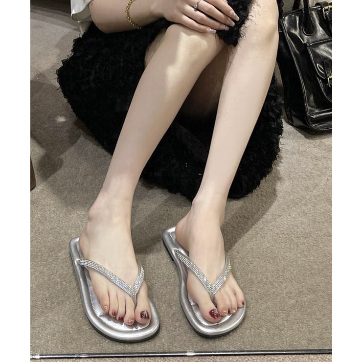 キラキラ トングサンダル レディース夏靴 | SUNSHINE CLOSET | 詳細画像6 