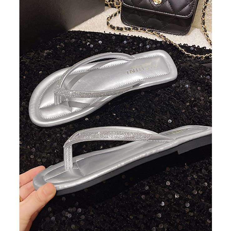 キラキラ トングサンダル レディース夏靴 | SUNSHINE CLOSET | 詳細画像9 