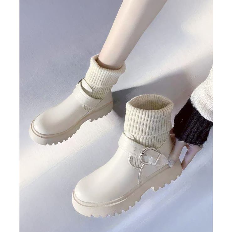 ニットブーツ レディース ソックスブーツ | SUNSHINE CLOSET | 詳細画像12 