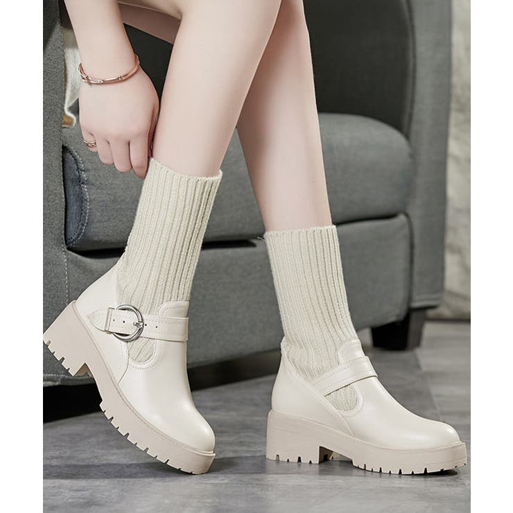 ニットブーツ レディース ソックスブーツ | SUNSHINE CLOSET | 詳細画像13 