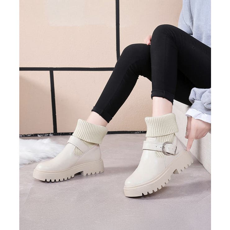 ニットブーツ レディース ソックスブーツ | SUNSHINE CLOSET | 詳細画像2 