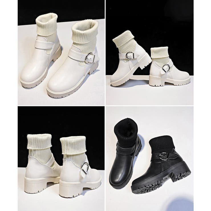 ニットブーツ レディース ソックスブーツ | SUNSHINE CLOSET | 詳細画像21 