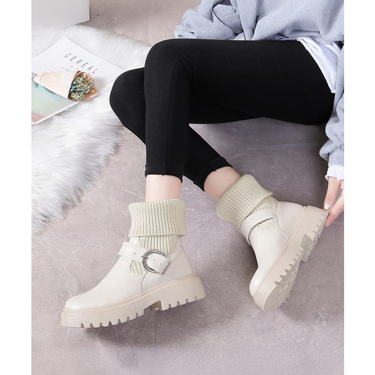 ニットブーツ レディース ソックスブーツ | SUNSHINE CLOSET | 詳細画像3 