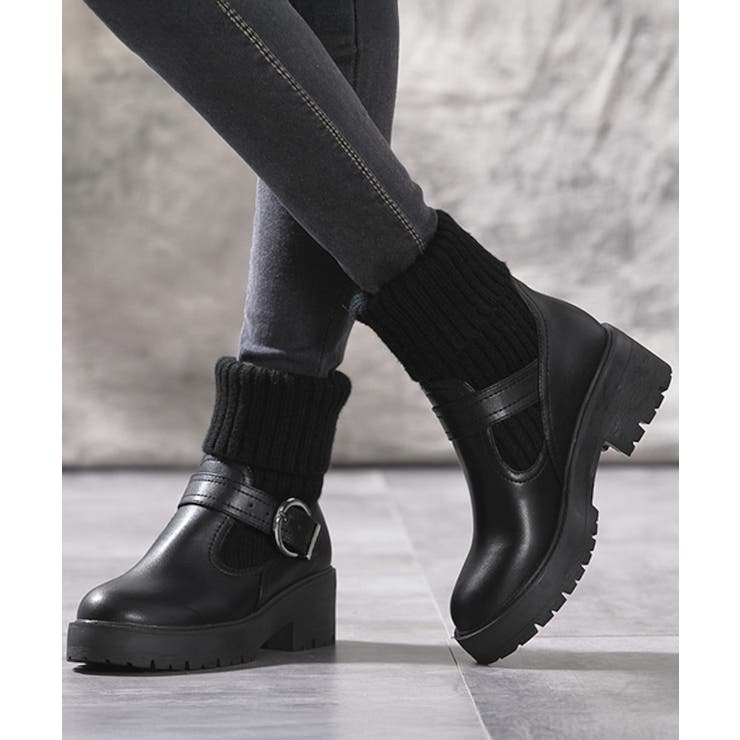 ニットブーツ レディース ソックスブーツ[品番：AGCW0005934]｜ANGELCLOSET（エンジェルクローゼット）のレディース