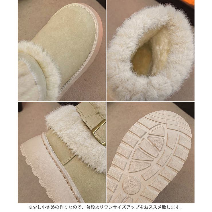 厚底ムートンブーツベルト付き裏起毛ブーツ | SUNSHINE CLOSET | 詳細画像20 