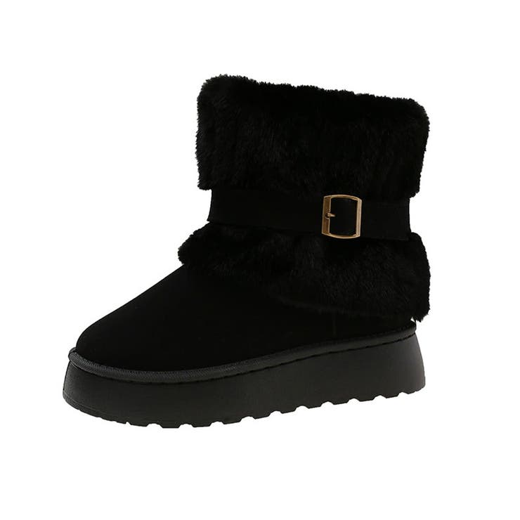 厚底ムートンブーツベルト付き裏起毛ブーツ | SUNSHINE CLOSET | 詳細画像21 