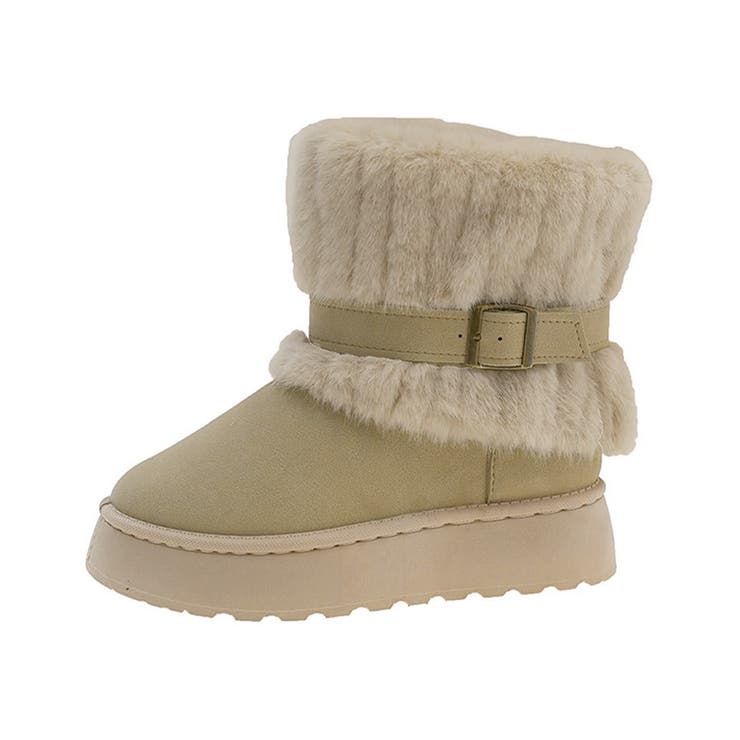 厚底ムートンブーツベルト付き裏起毛ブーツ | SUNSHINE CLOSET | 詳細画像22 