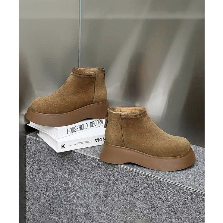 スエードタッチ厚底ショートブーツ 裏起毛 | SUNSHINE CLOSET | 詳細画像22 