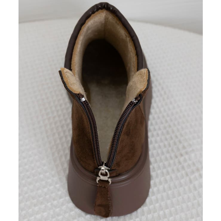 スエードタッチ厚底ショートブーツ 裏起毛 | SUNSHINE CLOSET | 詳細画像25 