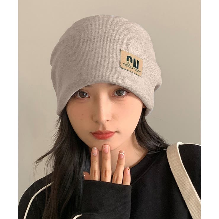 リブニット帽  ロゴビーニー暖かい韓国風 | SUNSHINE CLOSET | 詳細画像10 