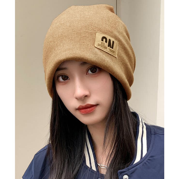 リブニット帽  ロゴビーニー暖かい韓国風 | SUNSHINE CLOSET | 詳細画像8 