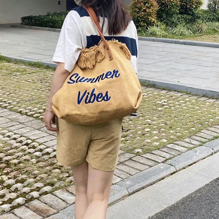 フリンジ キャンバストートバッグ 大容量 | SUNSHINE CLOSET | 詳細画像3 