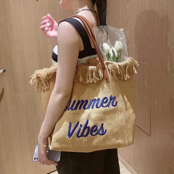 フリンジ キャンバストートバッグ 大容量 | SUNSHINE CLOSET | 詳細画像4 