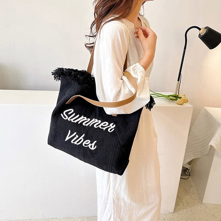 フリンジ キャンバストートバッグ 大容量 | SUNSHINE CLOSET | 詳細画像6 