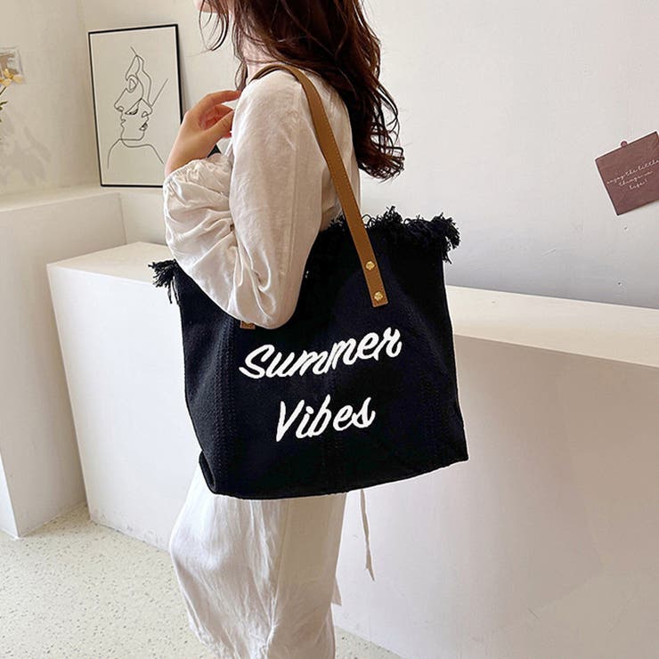 フリンジ キャンバストートバッグ 大容量 | SUNSHINE CLOSET | 詳細画像8 