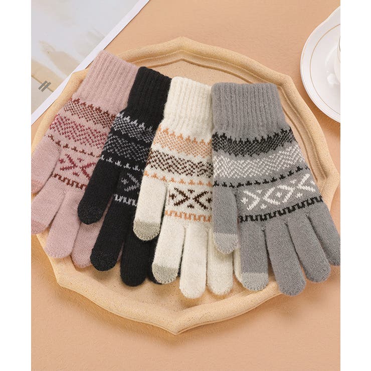 スマホ対応ジャガード手袋 ノルディック柄 | SUNSHINE CLOSET | 詳細画像12 