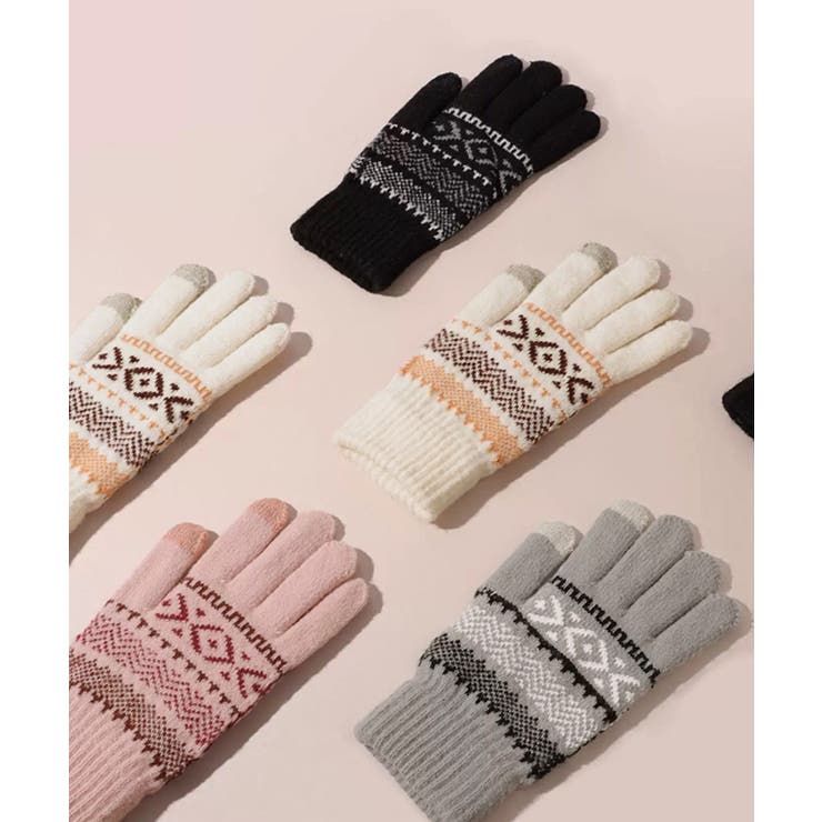 スマホ対応ジャガード手袋 ノルディック柄 | SUNSHINE CLOSET | 詳細画像15 