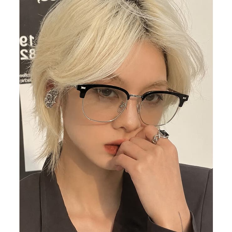 サーモントメガネ レディース 韓国風細縁めがね | SUNSHINE CLOSET | 詳細画像4 