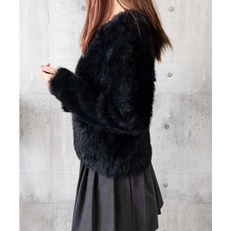 シャギーニットカーディガンふわふわ秋冬服 | SUNSHINE CLOSET | 詳細画像16 