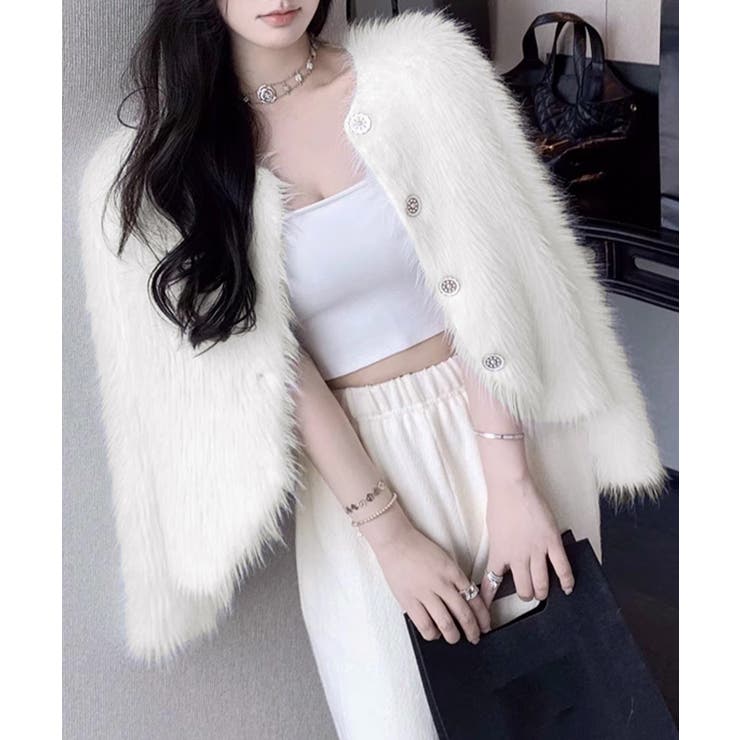 シャギーニットカーディガンふわふわ秋冬服 | SUNSHINE CLOSET | 詳細画像2 