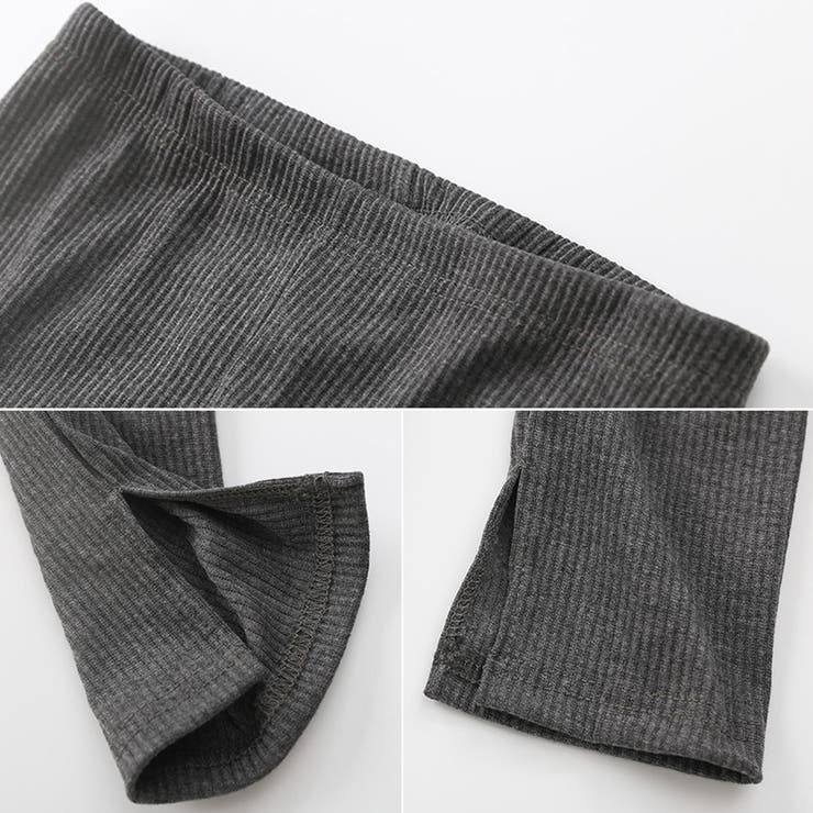 ストレッチサイドスリットリブレギンス 春 春服[品番