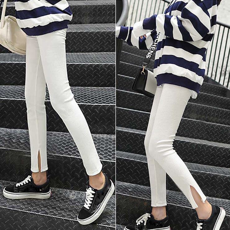 ストレッチサイドスリットリブレギンス 春 春服 | SUNSHINE CLOSET | 詳細画像6 