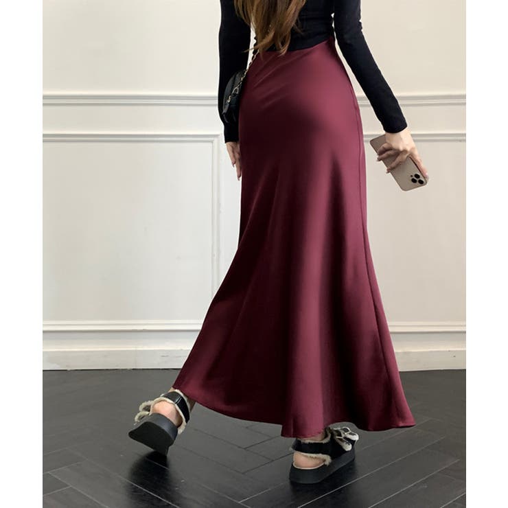 サテンマーメイドスカート ハイウエスト | SUNSHINE CLOSET | 詳細画像16 