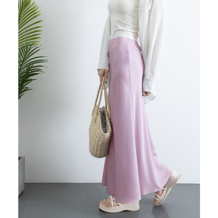 サテンマーメイドスカート ハイウエスト | SUNSHINE CLOSET | 詳細画像20 