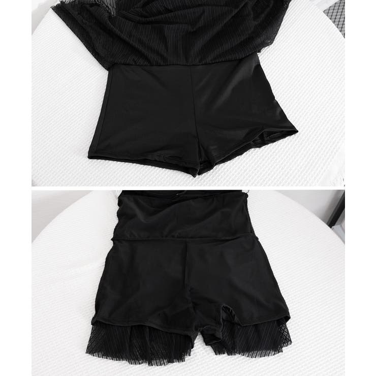 大人可愛い背中見せ水着 ホルターネックオールインワン水着おしゃれ 着やせ水着 | SUNSHINE CLOSET | 詳細画像12 