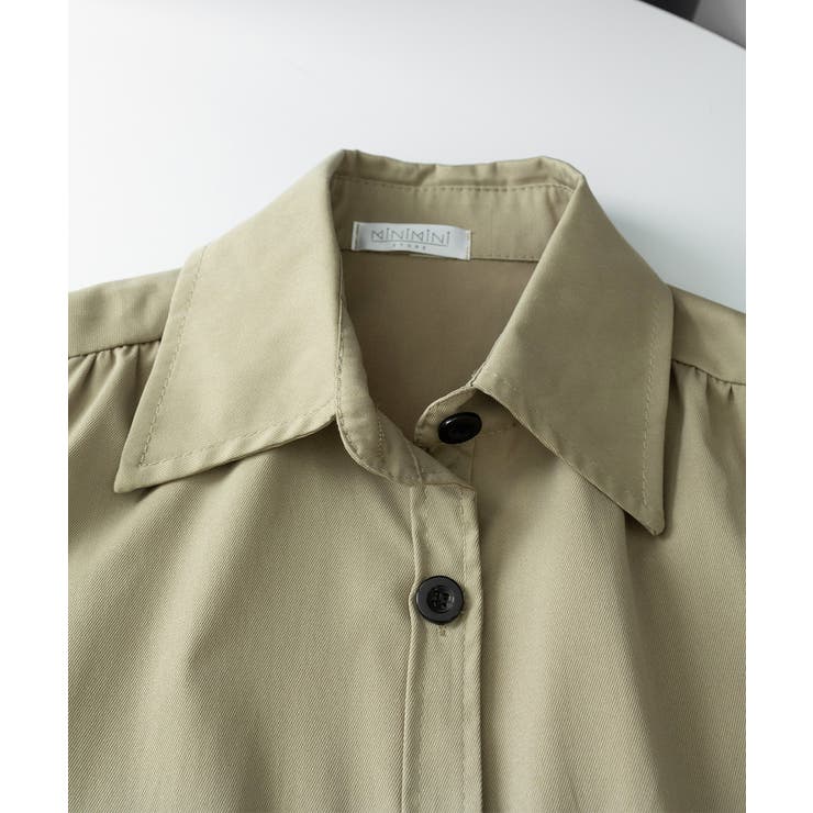 トレンチコート 韓国 薄手ライトアウター | SUNSHINE CLOSET | 詳細画像12 