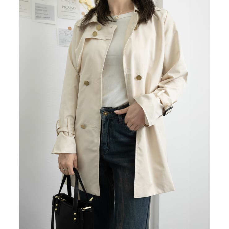 トレンチコートレディース 上品ジャケット | SUNSHINE CLOSET | 詳細画像8 