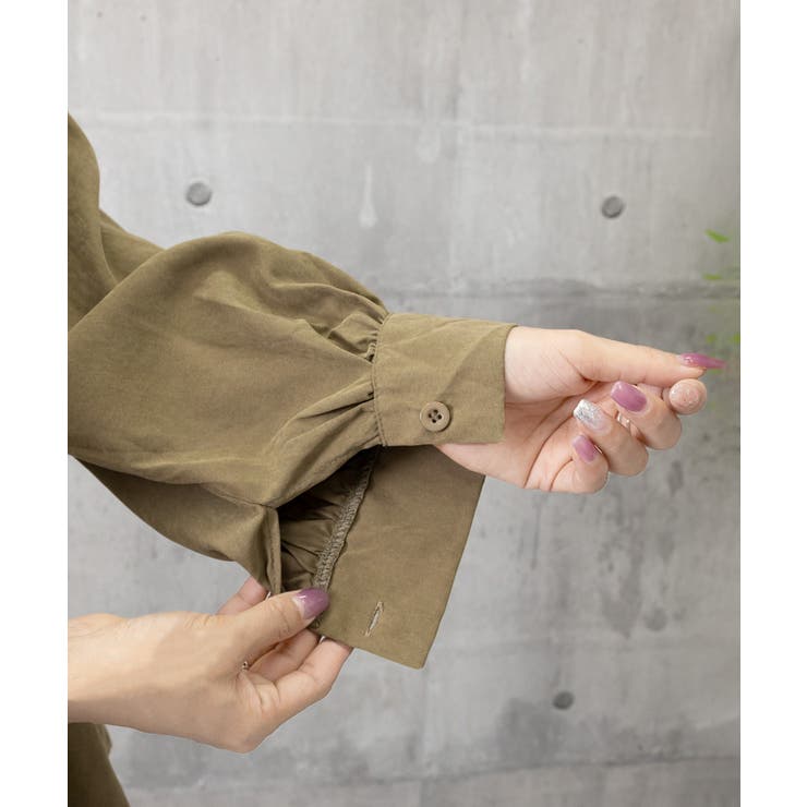 フリル衿ブラウス 長袖タックシャツ韓国風 | SUNSHINE CLOSET | 詳細画像19 