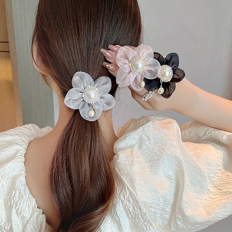 楽天市場】【メール便送料無料】 シュシュ ヘアゴム ヘア