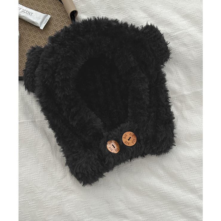 くま耳帽子韓国風ニットキャップファー帽子 | SUNSHINE CLOSET | 詳細画像13 